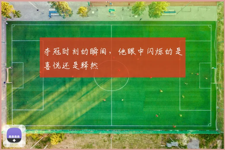 夺冠时刻的瞬间，他眼中闪烁的是喜悦还是释然